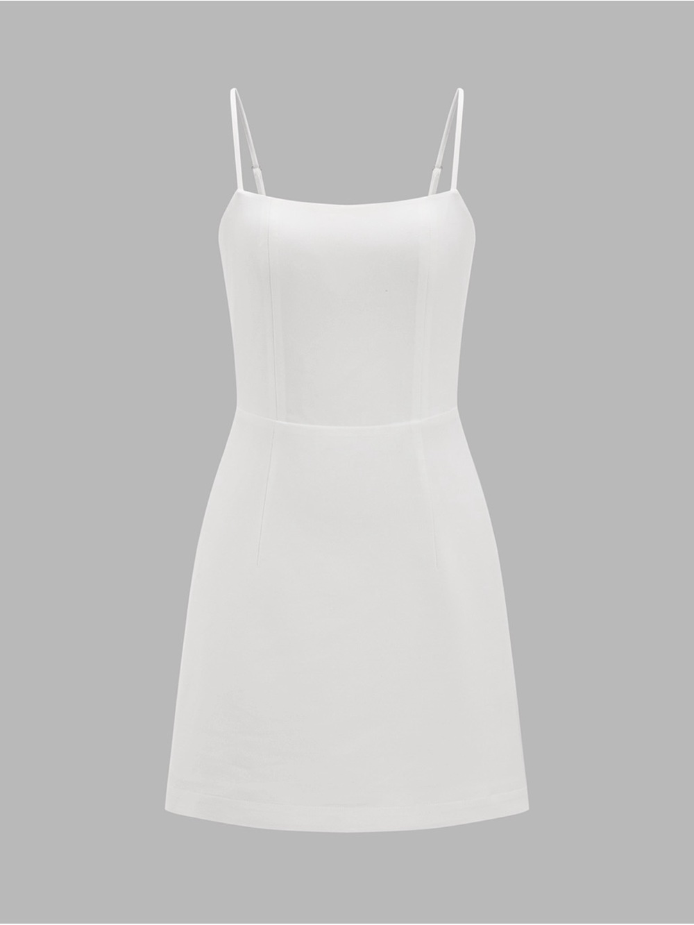 Commense Women's Elegant White Cape Overlay Cami Mini Dress two piece set - Picture 6 of 6
